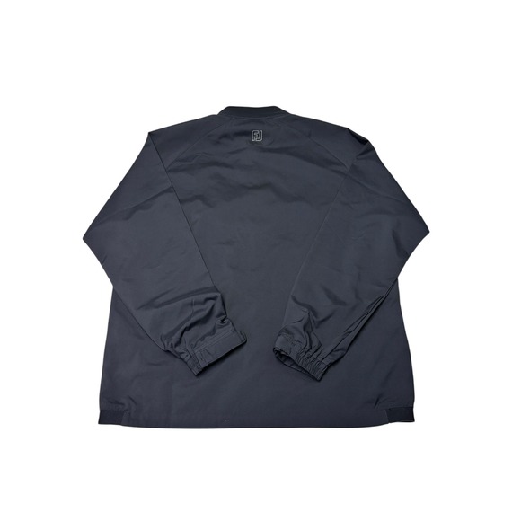 FootJoy x AHA Mens Large Black Quarter Zip Golf Pullover Windbreaker Jacket - Picture 5 of 9